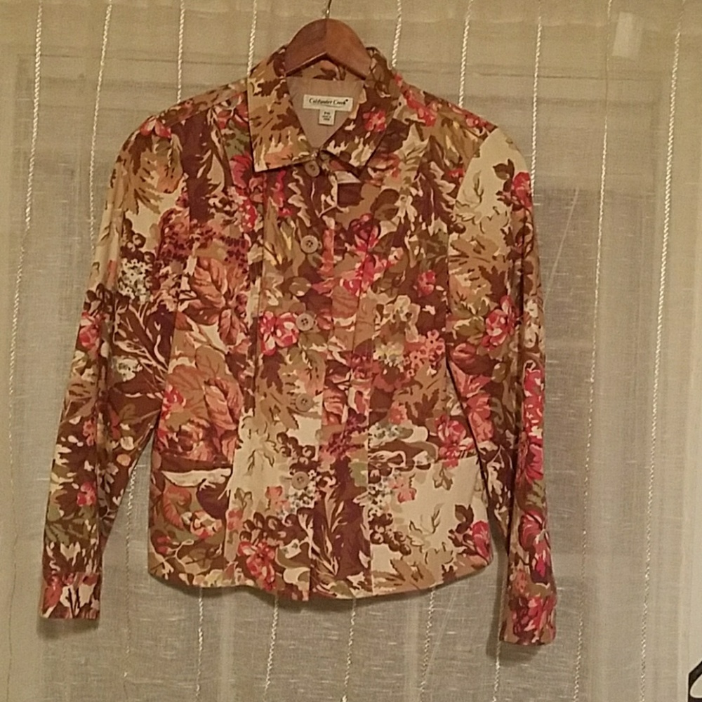 Coldwater creek floral jacket